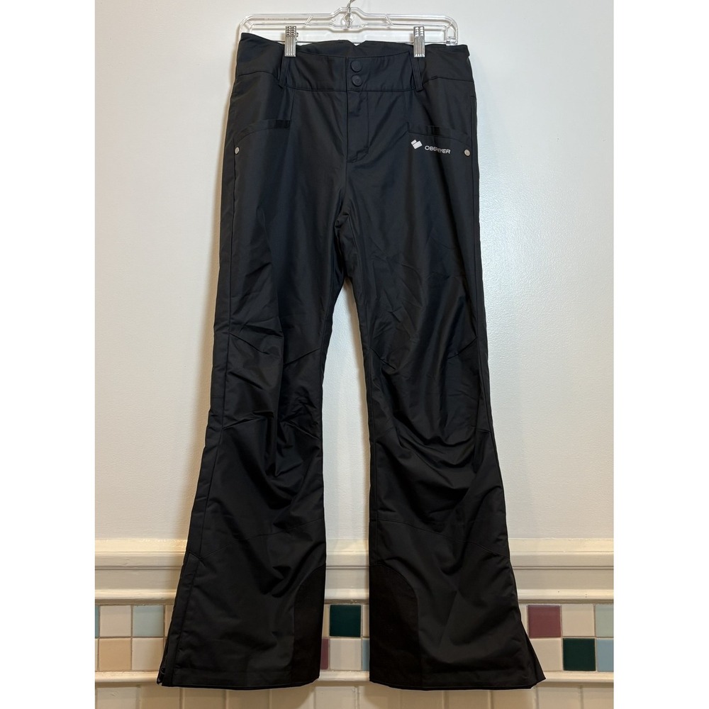 Obermeyer Teen Girls L 14-16 Black Snow Pants Ski Snowboard Insulated Adjustable
